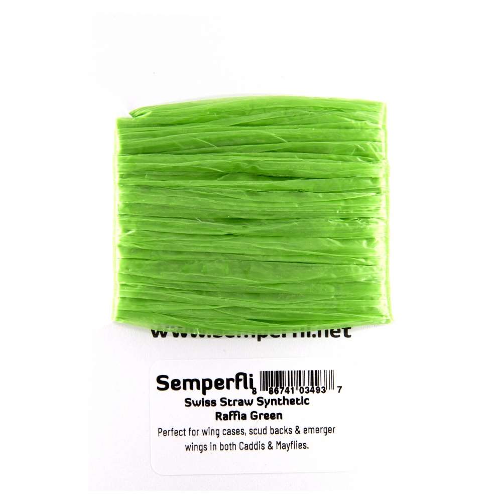 Semperfli Swiss Straw Synthetic Raffia Green Fly Tying Materials